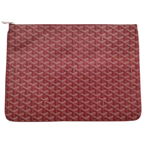 red goyard clutch|goyard men's bags.